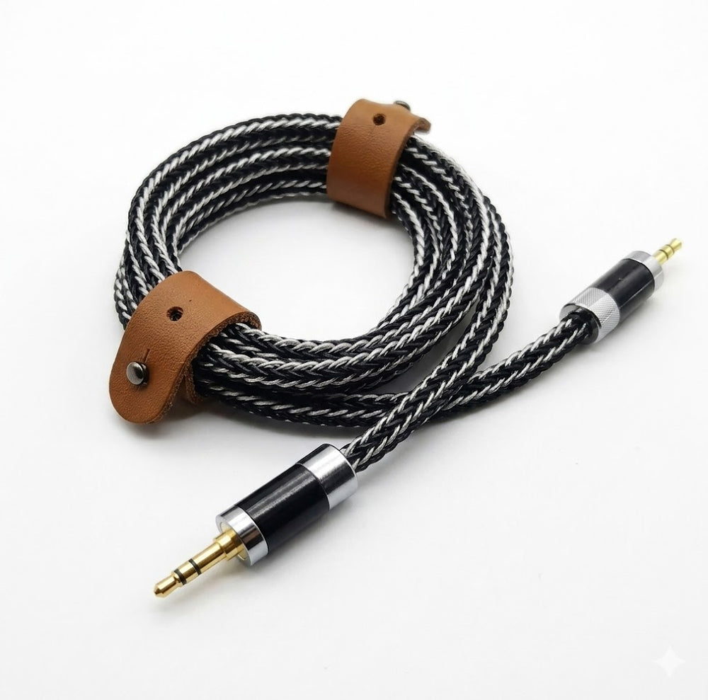 Câble Audio Jack 3,5mm Cuivre Monocristallin OCC 16 Brins