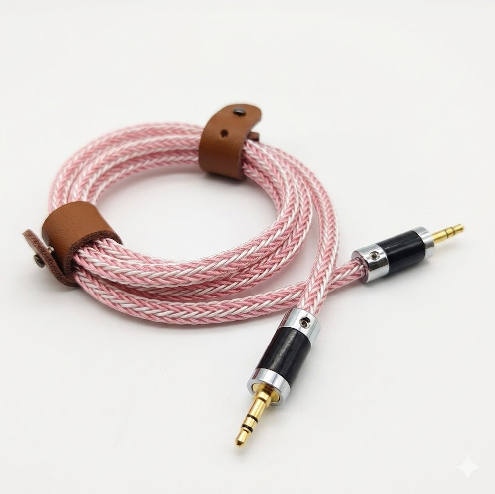 Câble Audio Jack 3,5mm Cuivre Monocristallin OCC 16 Brins