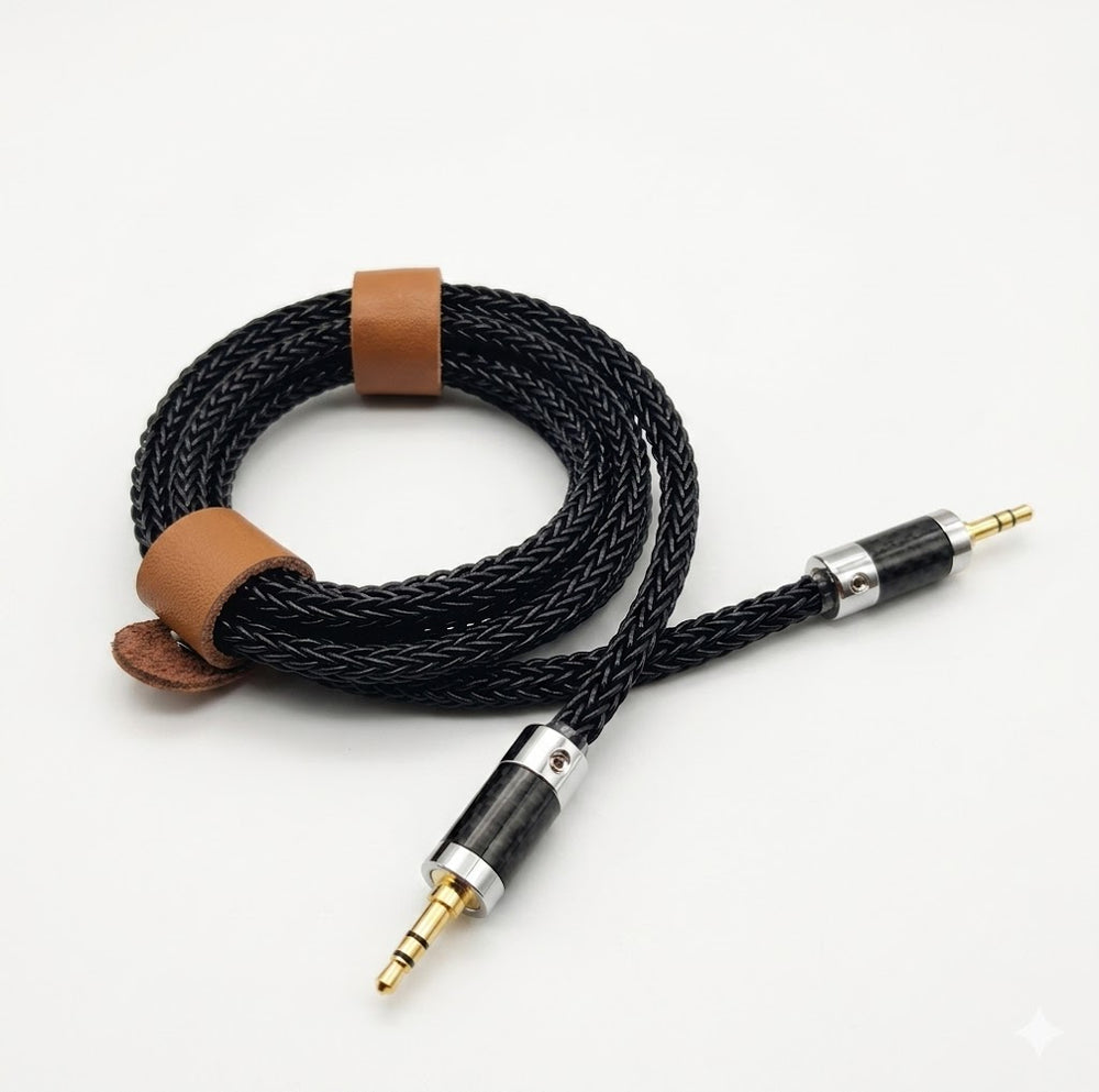 Câble Audio Jack 3,5mm Cuivre Monocristallin OCC 16 Brins